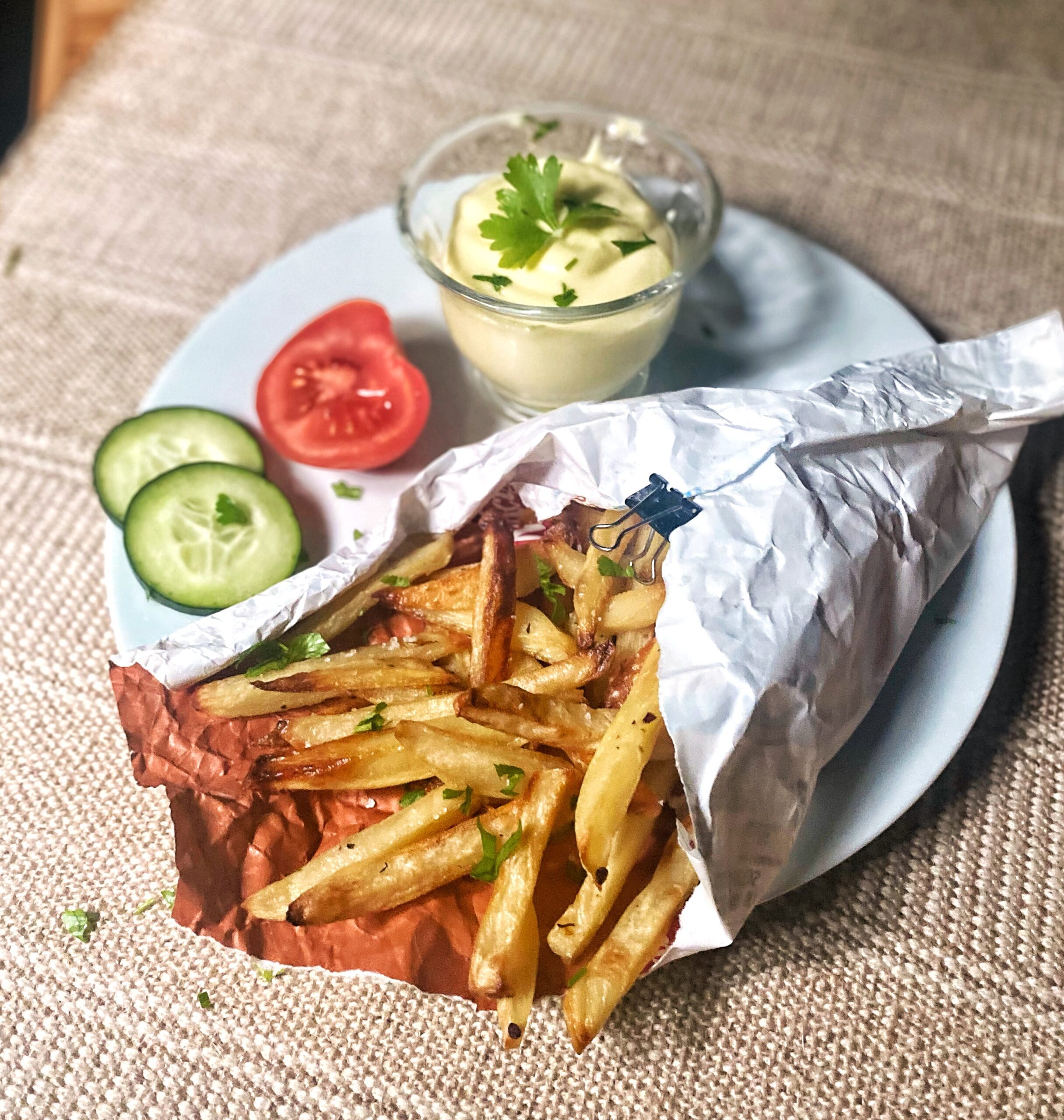 Frietjes Met Vegan Mayonnaise