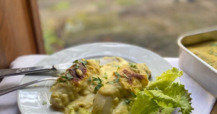 Witloof Met Kaas (Gratinated Belgian Endives With Vegan Cheese Béchamel)