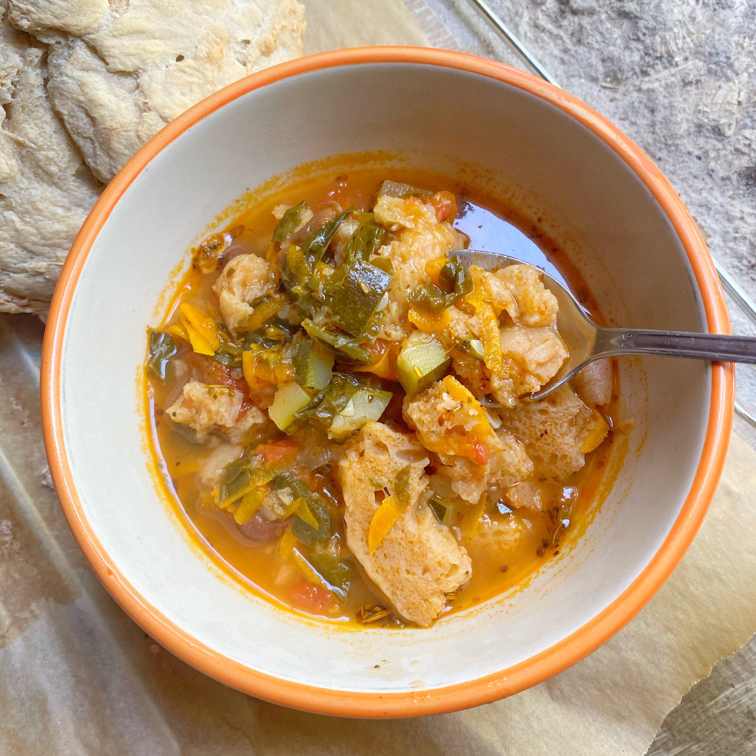 Ribollita (Tuscan vegetable and bread soup)