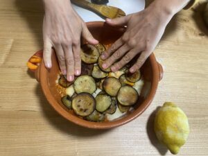 Layer dish with mashed potatos leftover