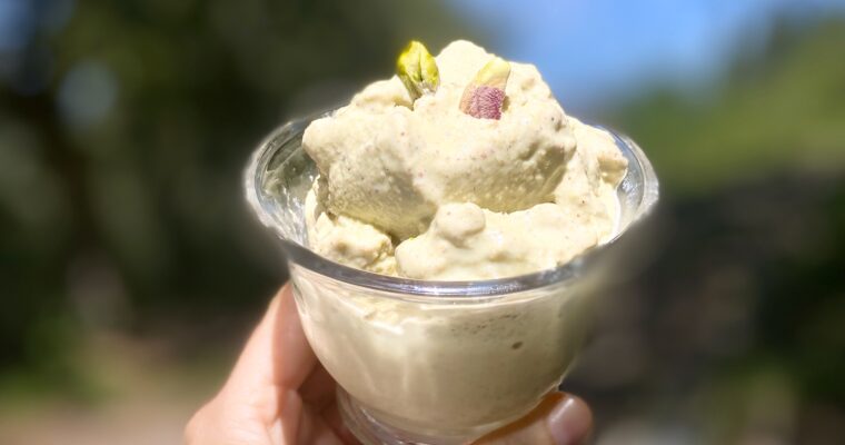 Delicious Vegan Pistachio Icecream (no-churn)