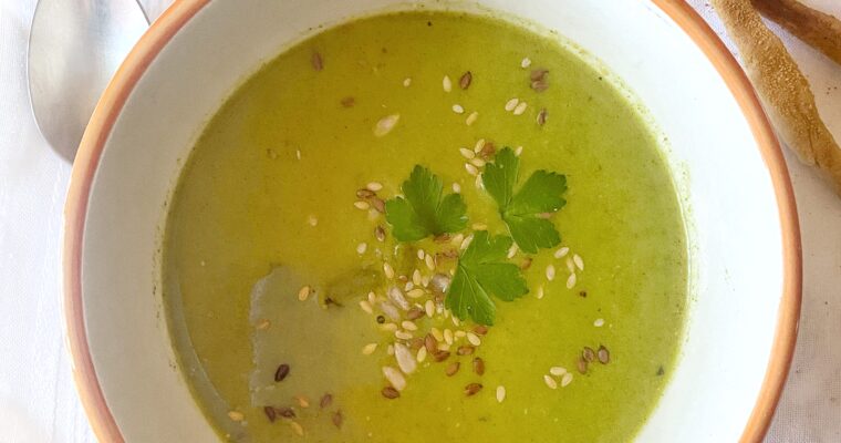 Creamy Greeny Soup (alkaline diet)