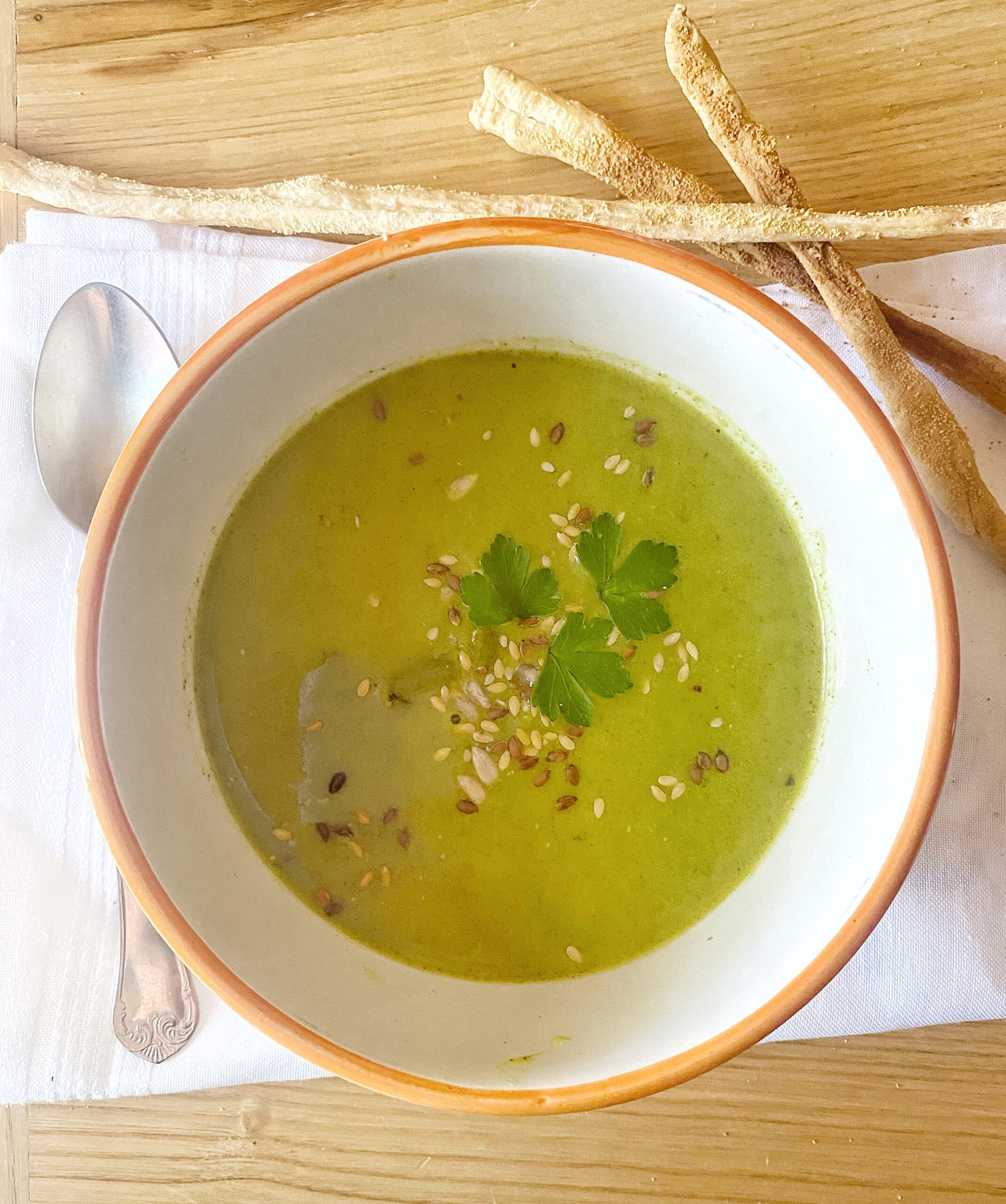 Creamy Greeny Soup (alkaline diet)