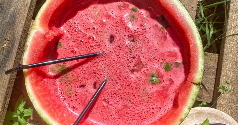 Refreshing Watermelon-Ginger-Drink