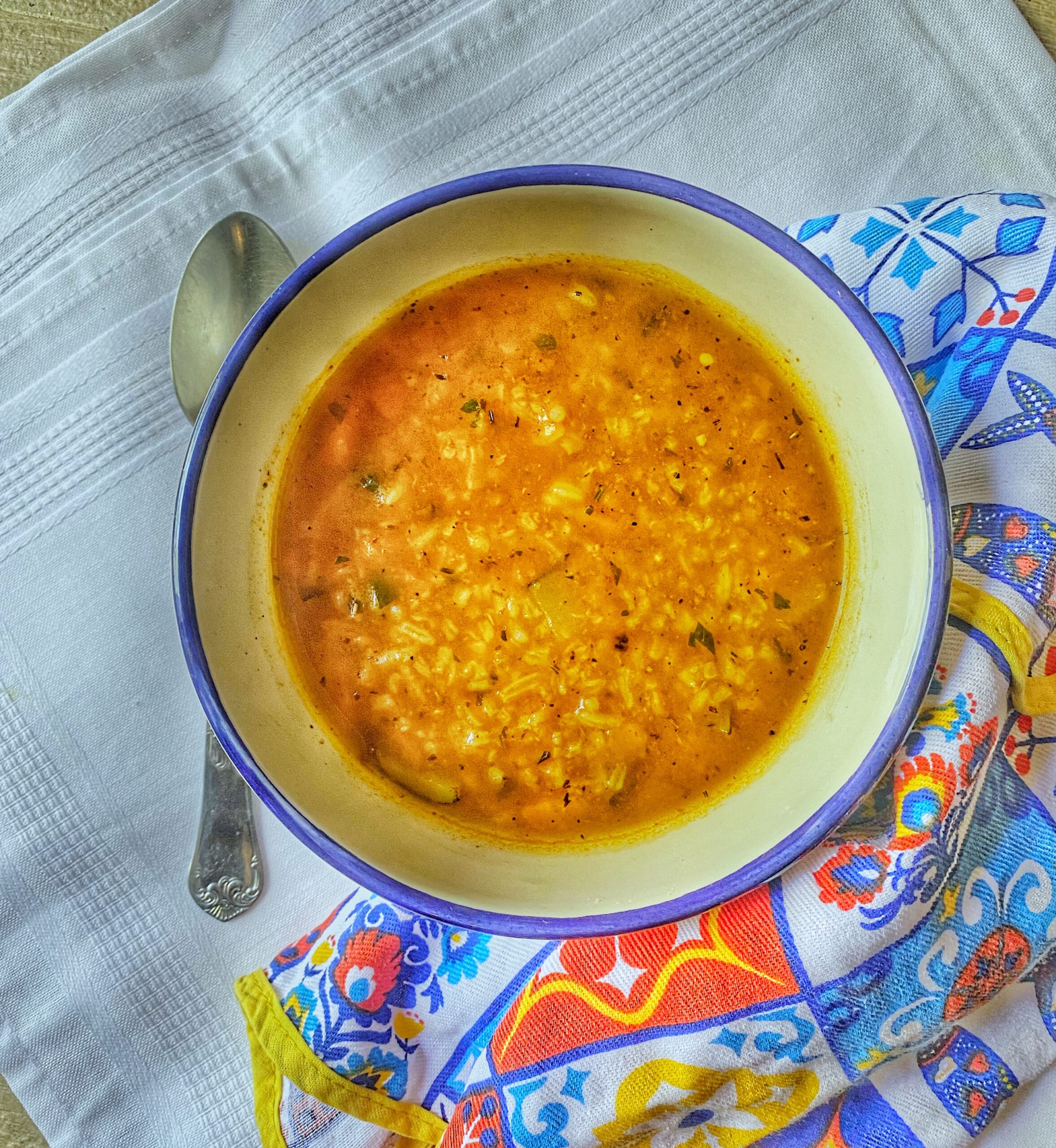 Tomato Rice Soup (American style)