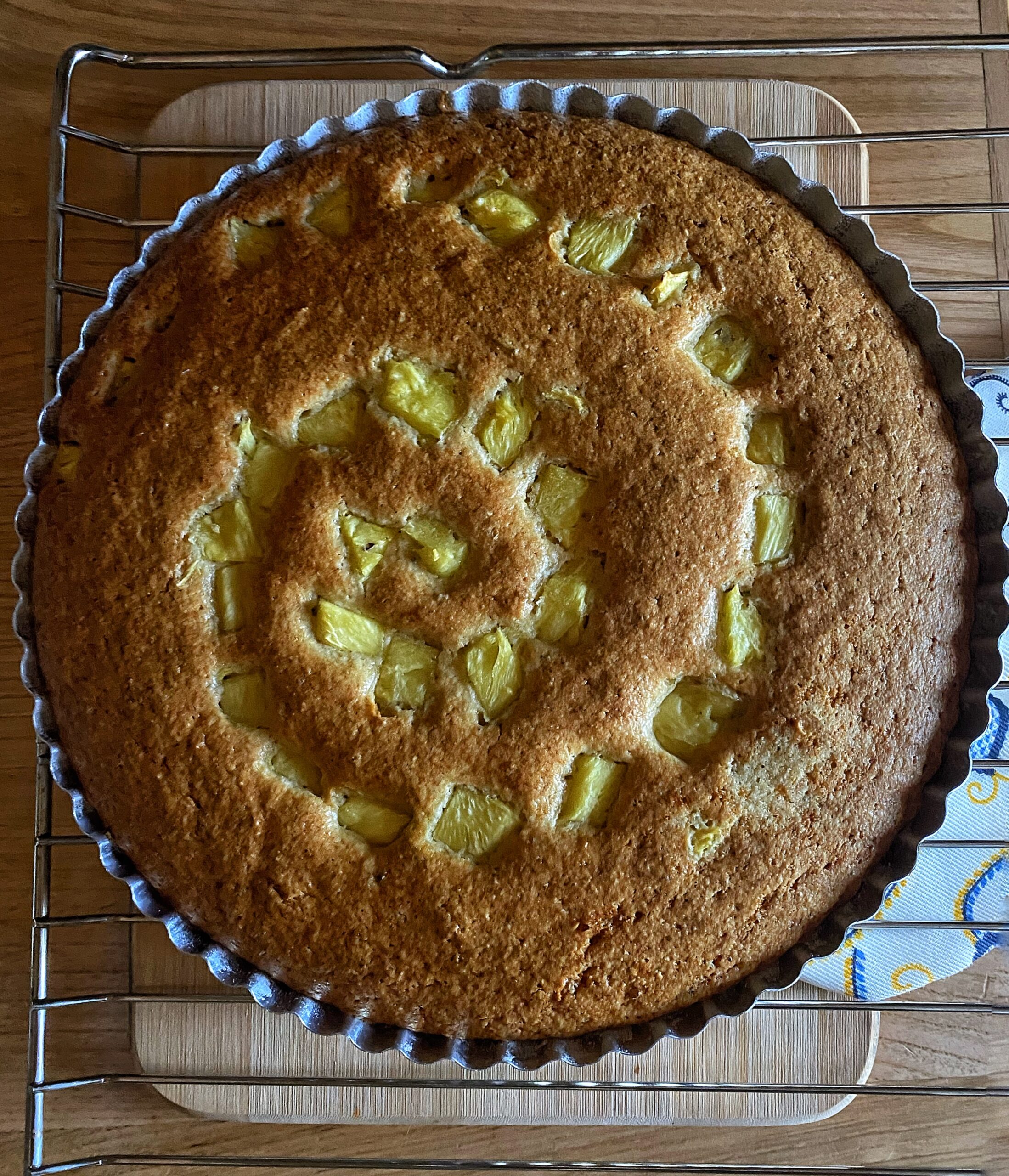 Vegan Pineapple juicing pulp cake