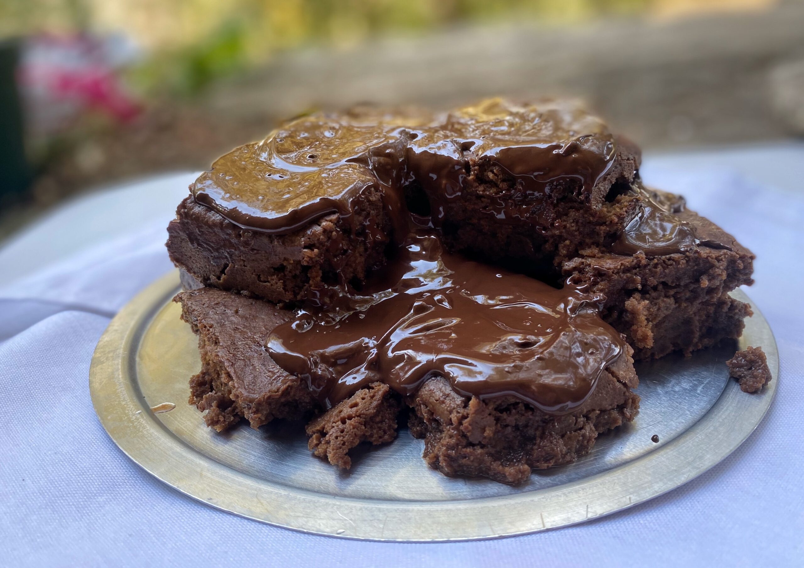 Delicious vegan Sokolatopita (greek chocolate cake – less sweet ;-) )