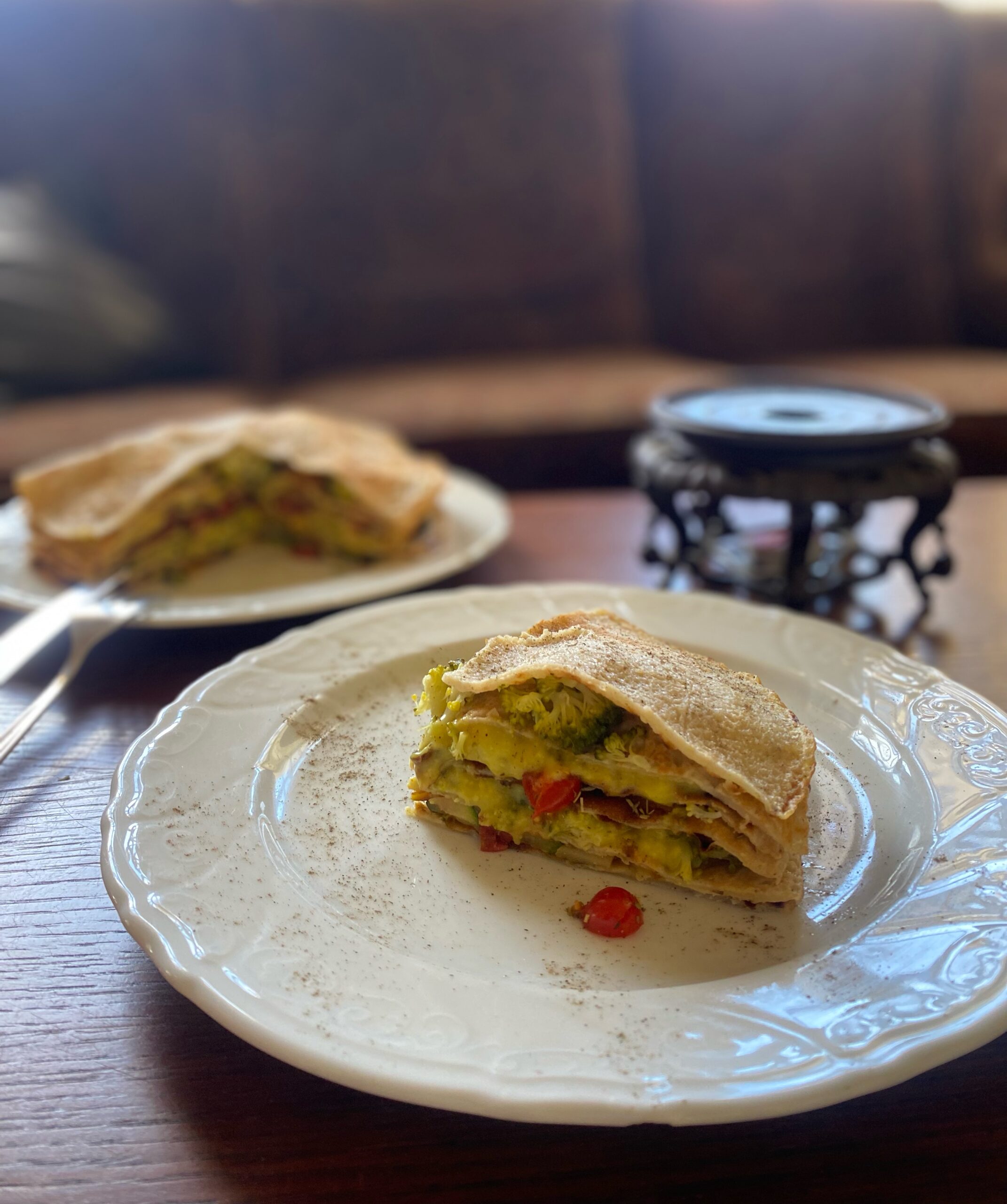 Savory Crêpes Cake