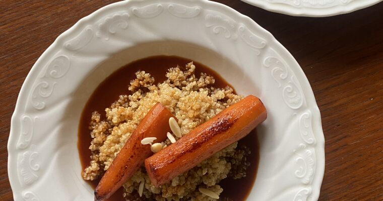 Loving Carrots on Quinoa