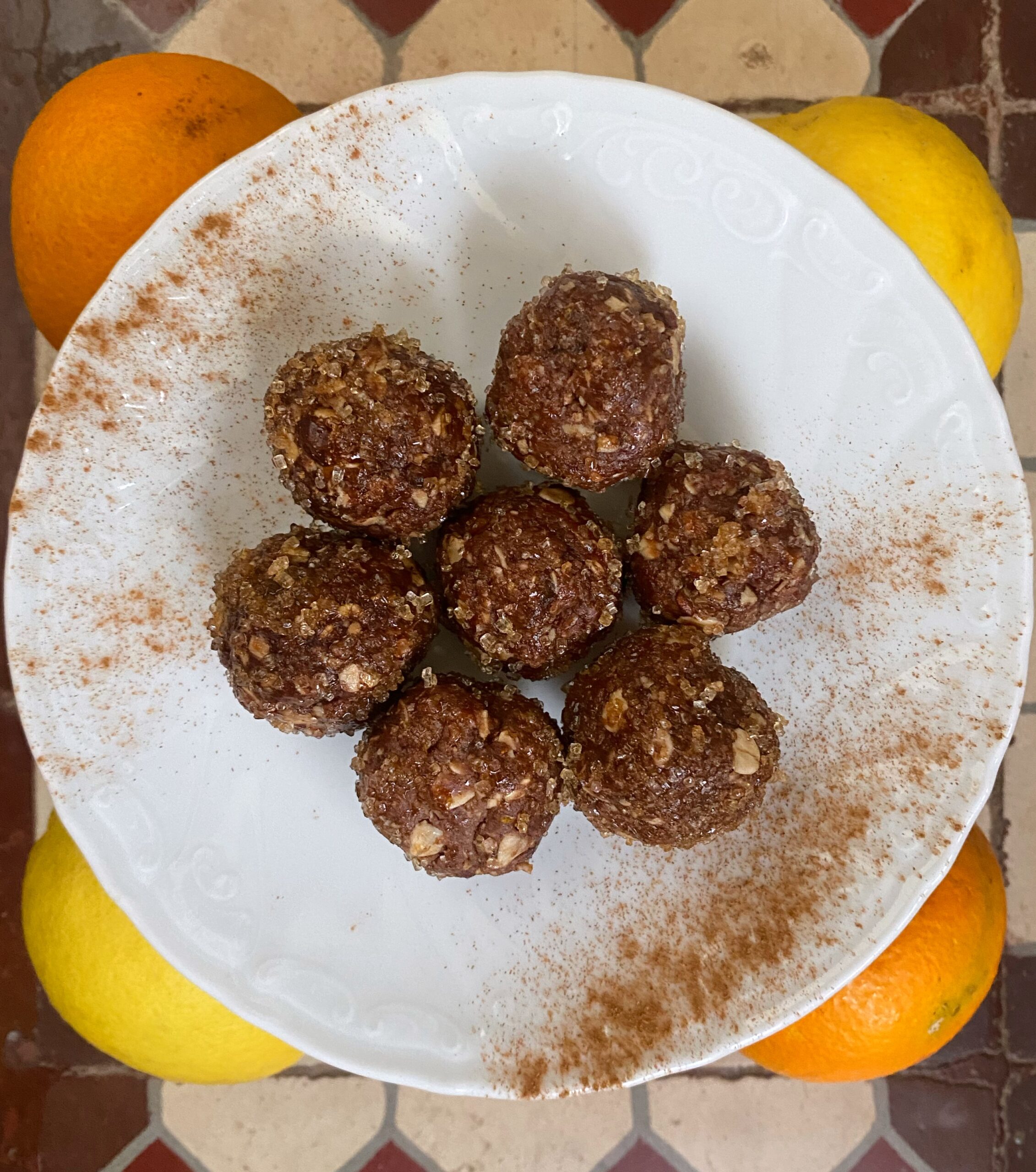 Cacao and orange pralines (gf)