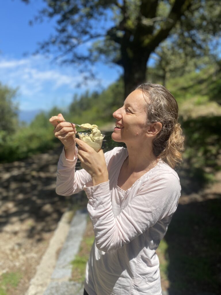 vegan ice-cream, homemade ice-cream, love being served, vegan cookbook