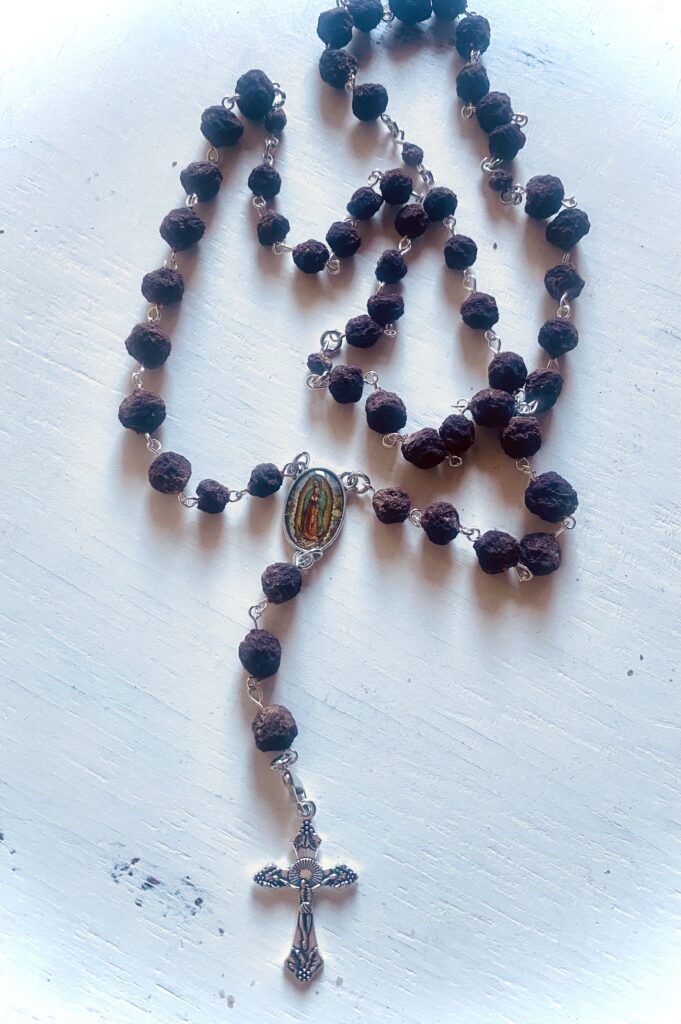 handmade rosary - from 100% natural roses